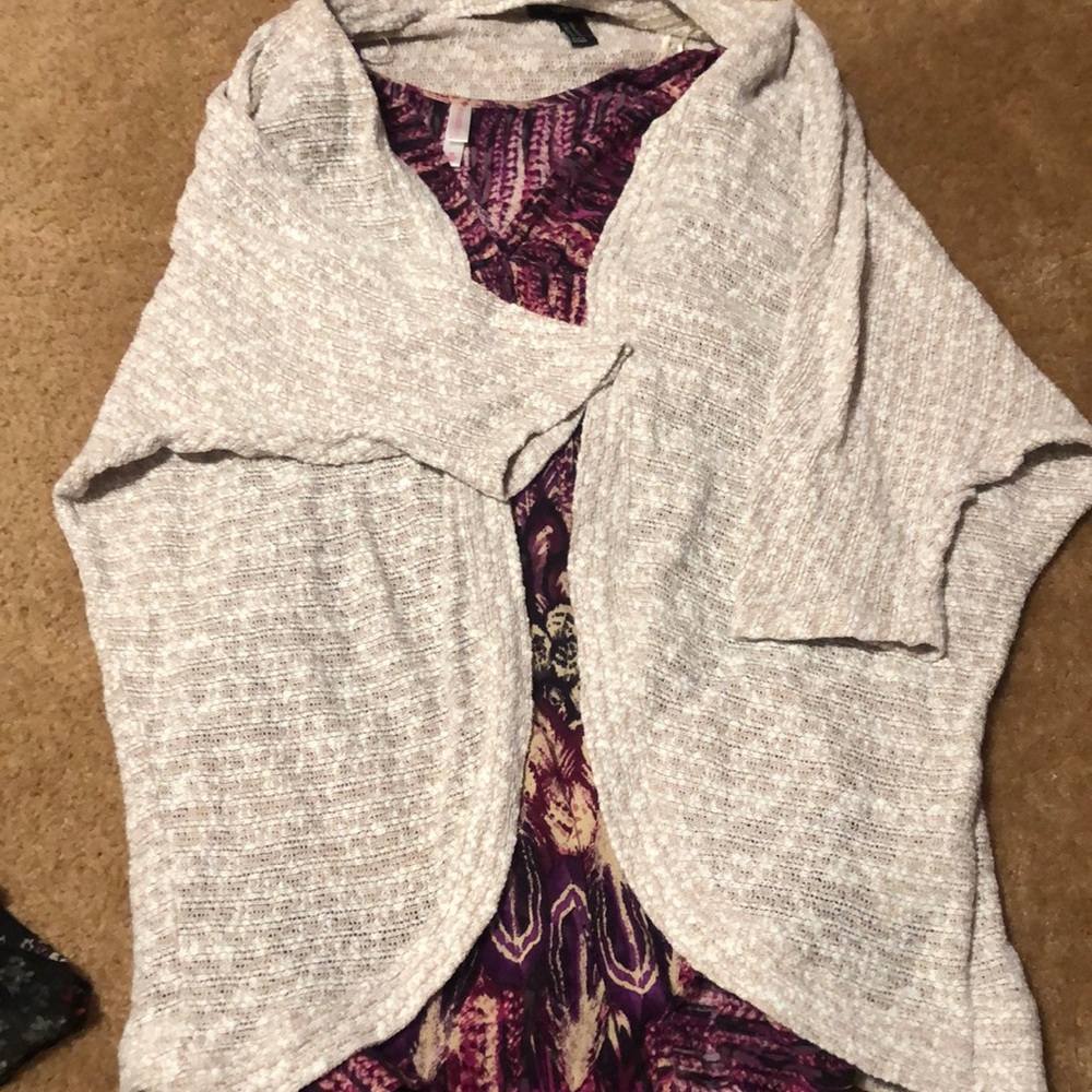 Tan cardigan
